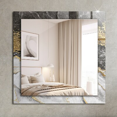 Decorative mirror Marble veined abstract