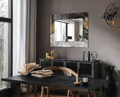 Decorative mirror Marble veined abstract