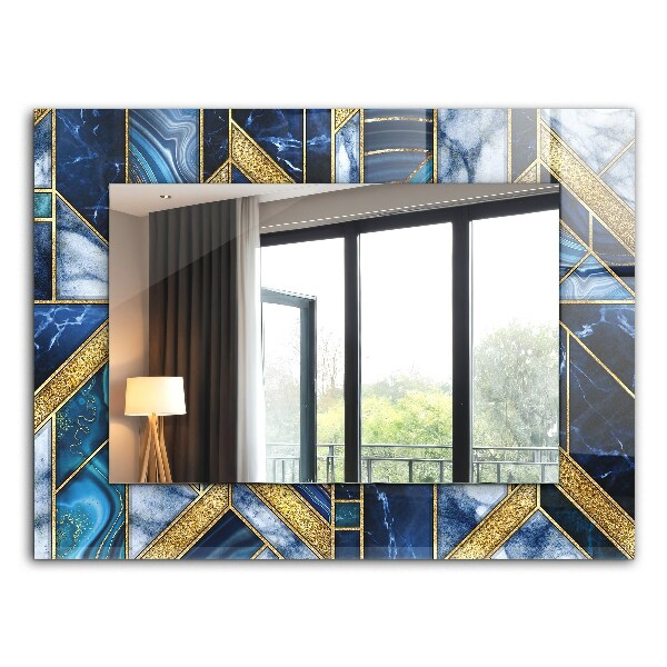 Printed mirror Abstract geometric mosaic