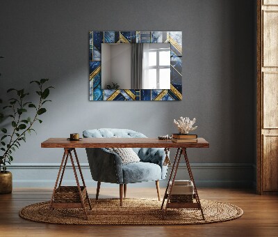 Printed mirror Abstract geometric mosaic