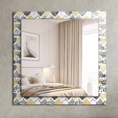 Wall mirror design Colorful Hearts