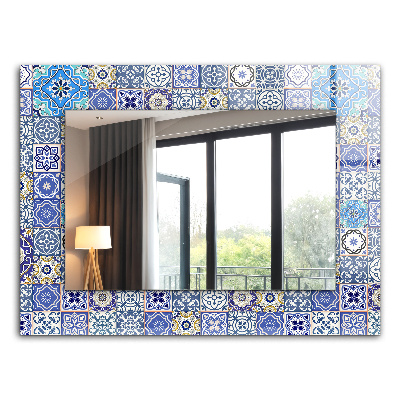 Printed mirror Moroccan patterns