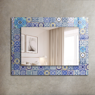 Printed mirror Moroccan patterns