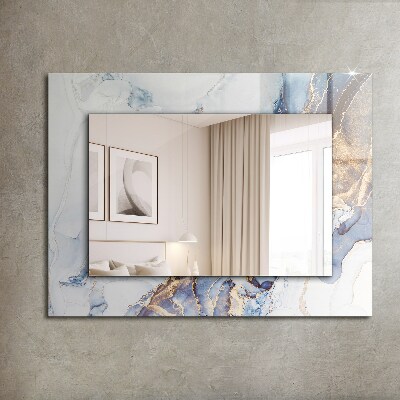 Wall mirror design Abstract marble art