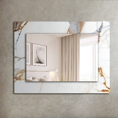 Printed mirror Marble with veins