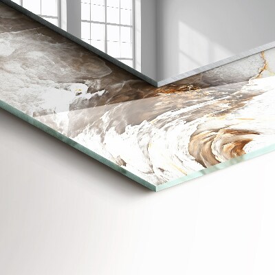 Decorative mirror Abstract marble pattern