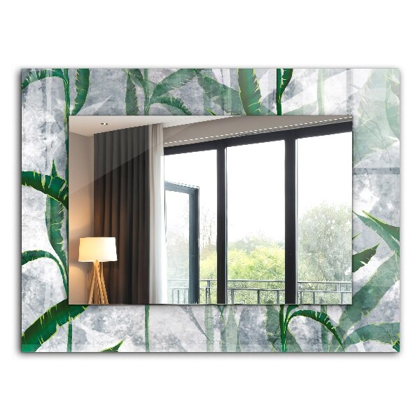 Decorative mirror Green leaves plants