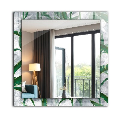 Decorative mirror Green leaves plants