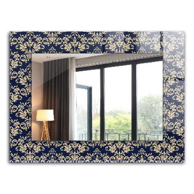 Decorative mirror Victorian pattern wallpaper