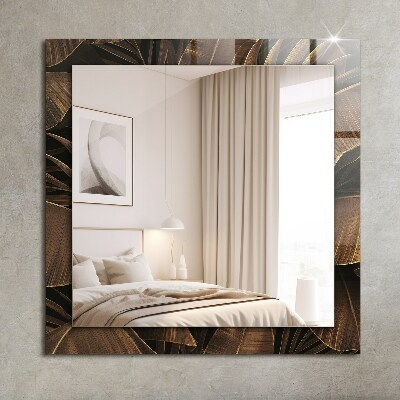 Wall mirror decor Tropical leaves