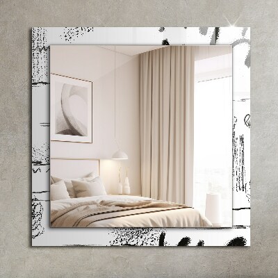 Wall mirror design Abstract Modern stencils