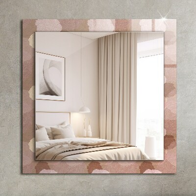 Wall mirror decor Flowers peonies