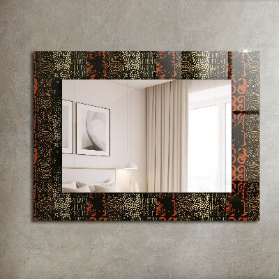 Wall mirror design Ethnic ornament pattern