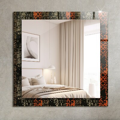 Wall mirror design Ethnic ornament pattern