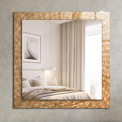 Decorative mirror Wicker braid