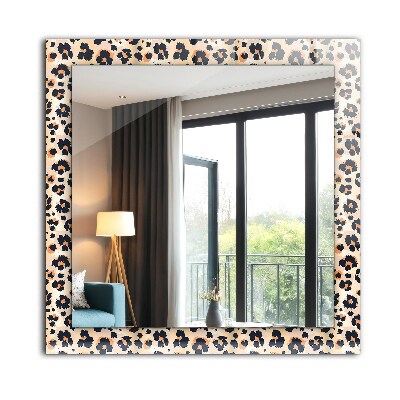 Mirror frame with print Panther pattern