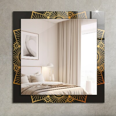 Decorative mirror mandala pattern