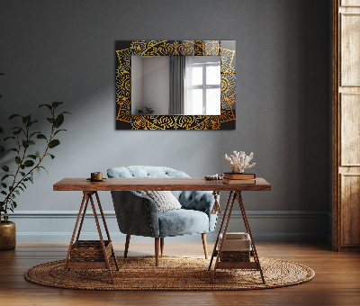 Decorative mirror mandala pattern