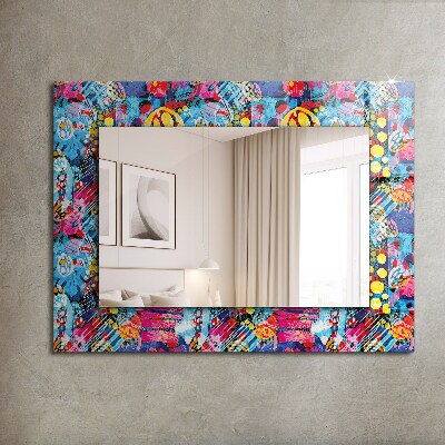 Wall mirror design Colorful abstract pattern