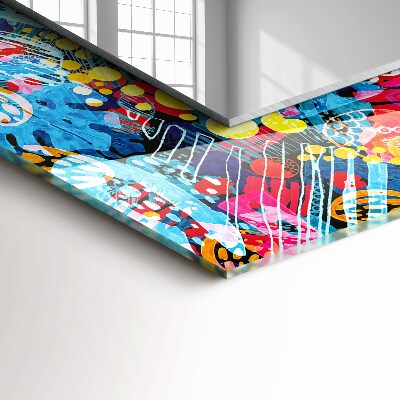 Wall mirror design Colorful abstract pattern