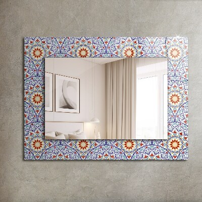 Mirror frame with print Mandalas