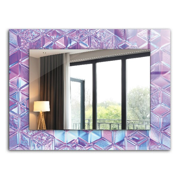 Printed mirror Transparent colorful cubes