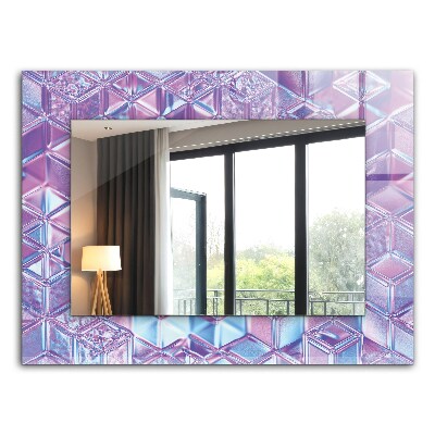 Printed mirror Transparent colorful cubes