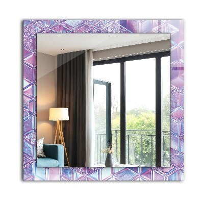 Printed mirror Transparent colorful cubes