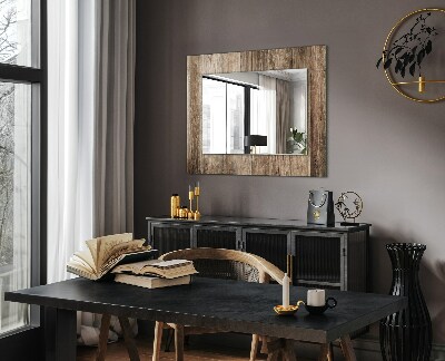 Decorative mirror Wooden plank floor