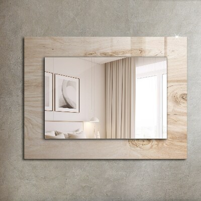 Decorative mirror Wood with knots