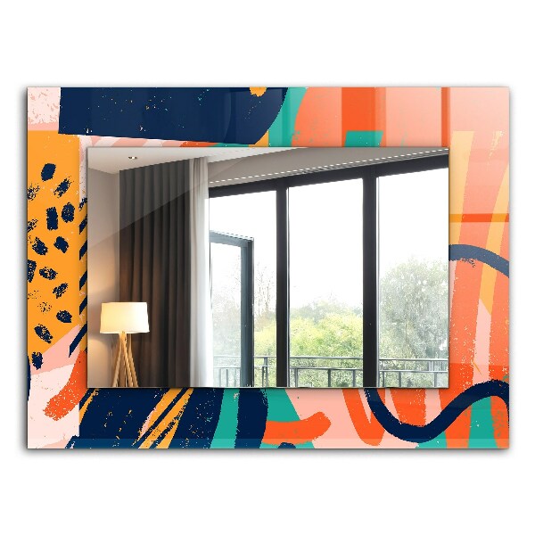 Printed mirror Abstract colorful artwork