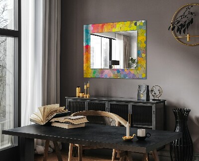 Wall mirror design Abstract colorful mosaic