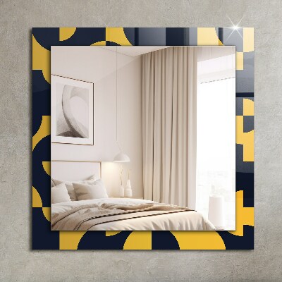 Printed mirror Abstract geometric pattern