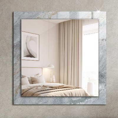 Wall mirror decor Marble gray veins