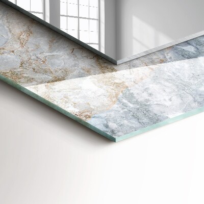 Wall mirror decor Marble gray veins