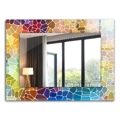 Wall mirror design Colorful abstract mosaic