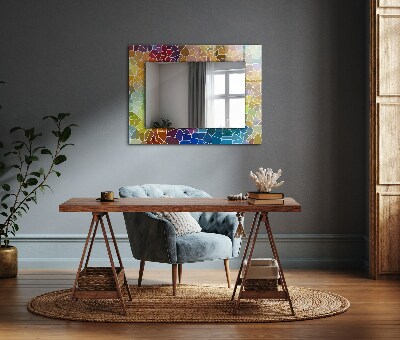 Wall mirror design Colorful abstract mosaic