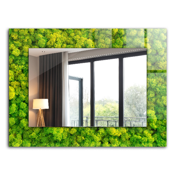 Wall mirror design Green Moss