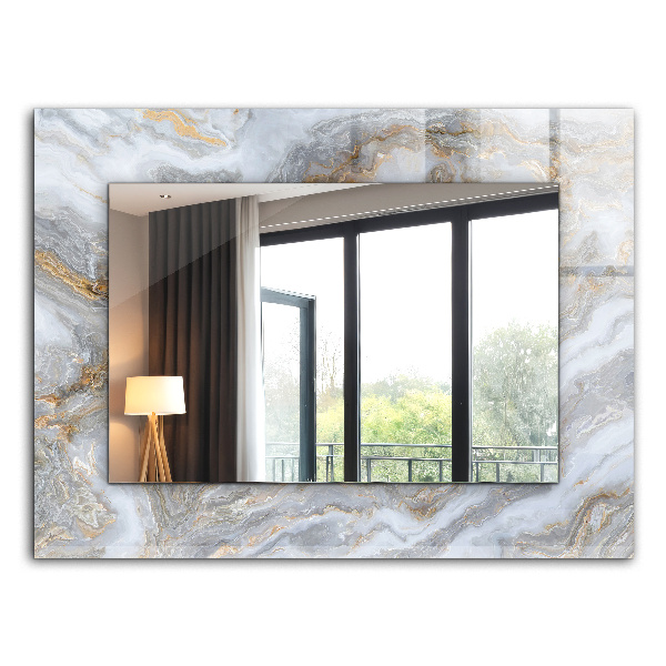 Decorative mirror Marble pattern texture