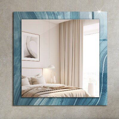 Decorative mirror Abstract blue lines