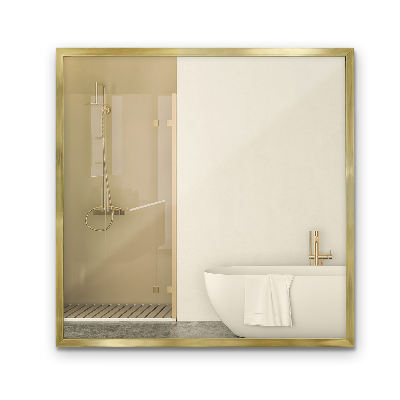 Rectangular mirror Gold frame decorative wall mounted