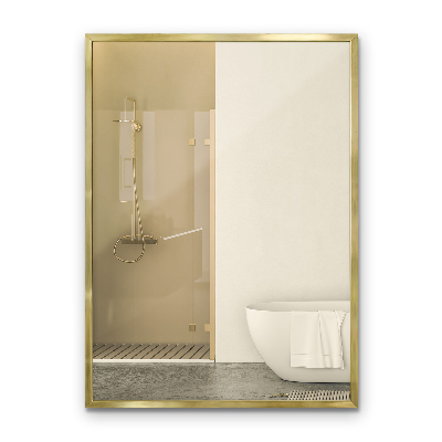 Rectangular mirror Gold frame decorative wall mounted