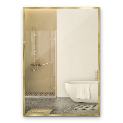 Rectangular mirror Gold frame decorative wall mounted