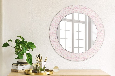 Round mirror decor Flower petals