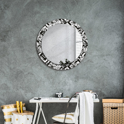 Round mirror decor Hummingbirds