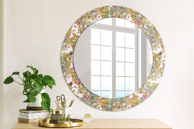 Round decorative wall mirror Dream of fairyland