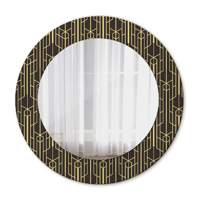 Round decorative wall mirror Abstract