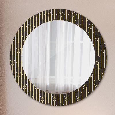 Round decorative wall mirror Abstract