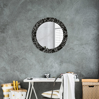 Round mirror decor Geometric pattern