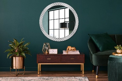Round decorative wall mirror Crossed lines
